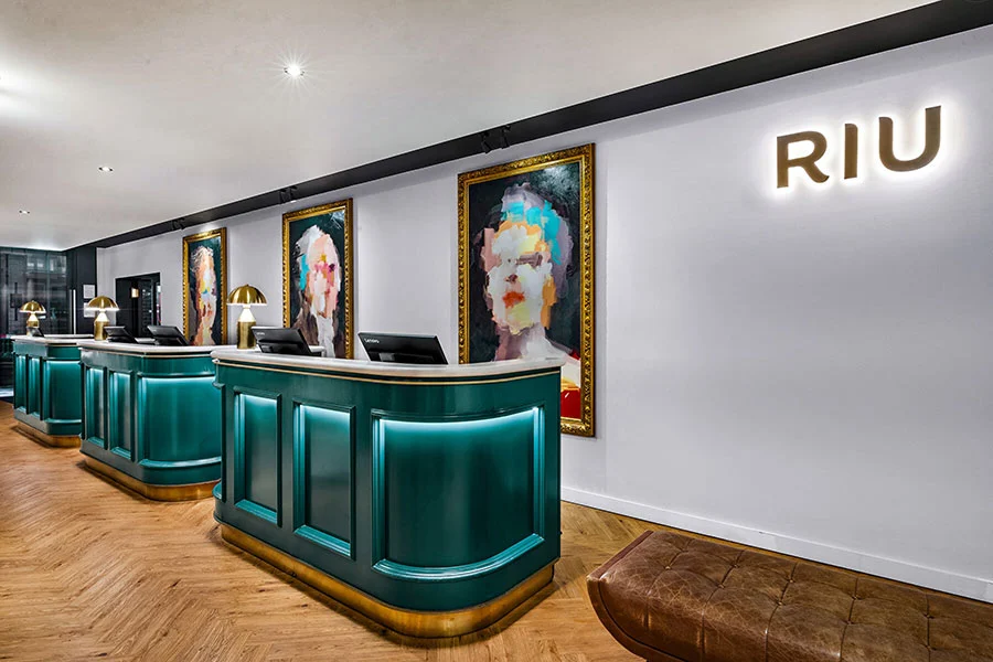 Luxe receptie in riu hotel